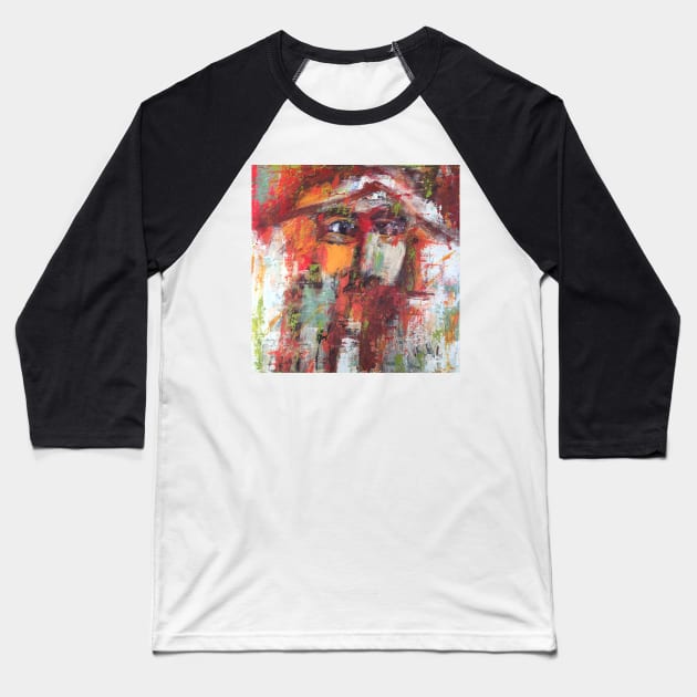 Abstract Quijote Baseball T-Shirt by gldomenech